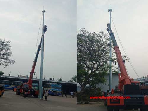 Tiruppur New Bus Stand  (Supply & Erection of 12.5 Mtr & 16Mtr  High Mast ),Tiruppur.