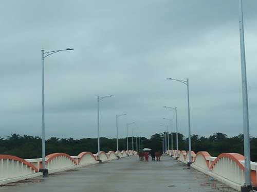 Chidambaram Kolidam River Bridge Street Lights Pole